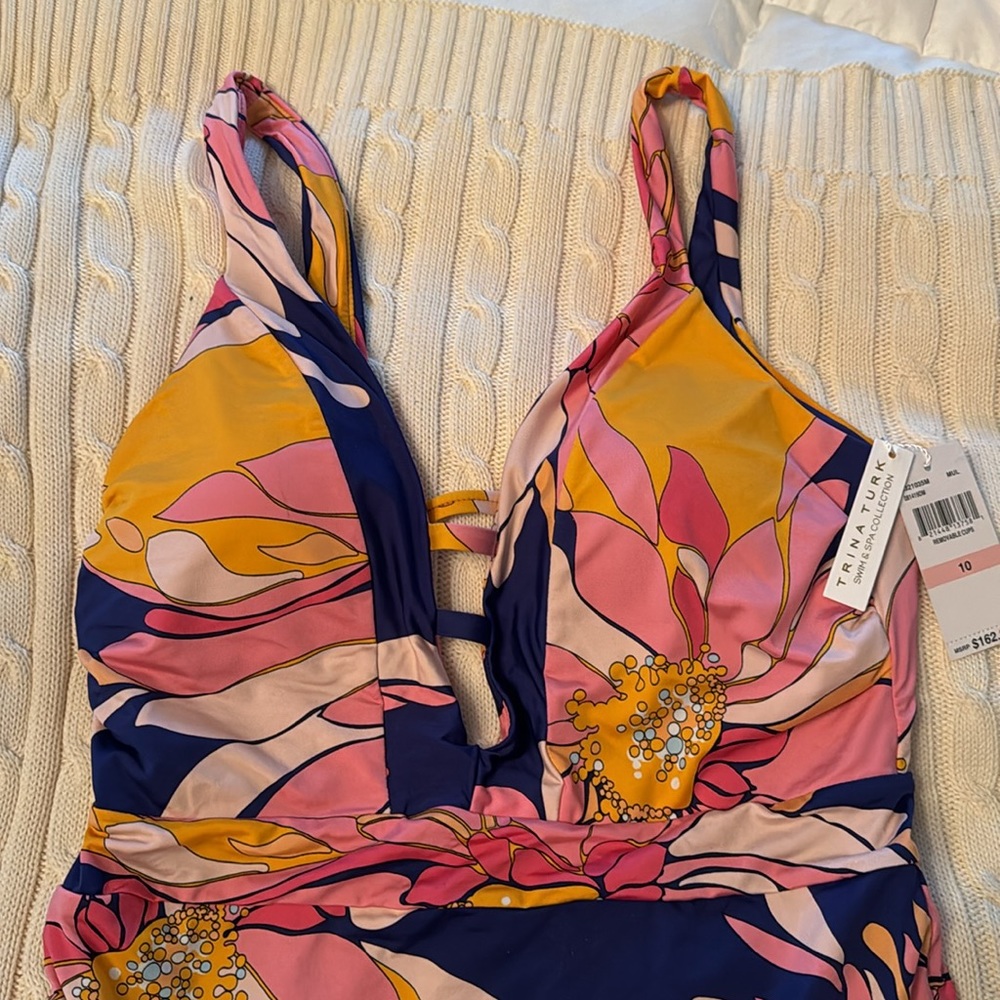 Trina Turk Breeze Plunge Suit NWOT - Picture 6 of 11